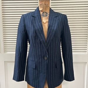 Club Monaco Summer Pin stripe Blazer, Blue/White